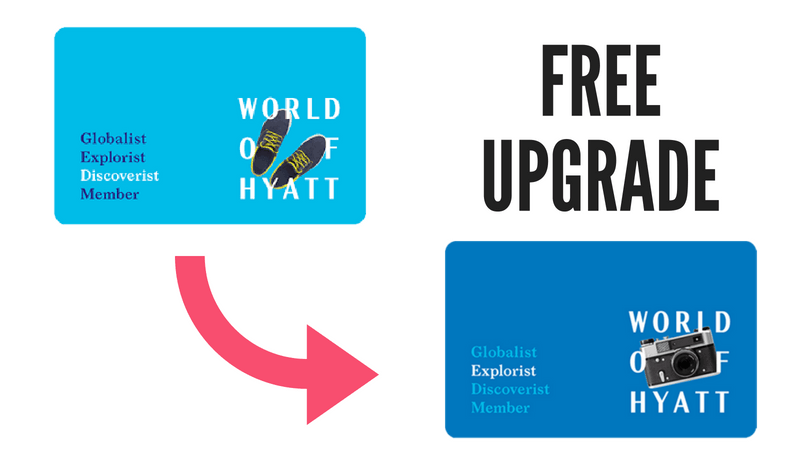 FREE Upgrade from Hyatt Discoverist to Explorist